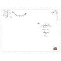 Precious Baby Girl Me to You Bear New Baby Card Extra Image 1 Preview